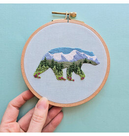 Jessica Long Embroidery Mountain Bear, Embroidery Kit