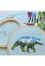 Jessica Long Embroidery Mountain Bear, Embroidery Kit