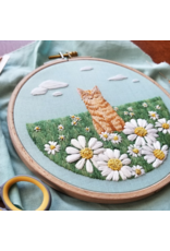 Jessica Long Embroidery Happy Place Happy Cat  Embroidery Kit