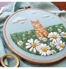 Jessica Long Embroidery Happy Cat  Embroidery Kit