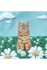 Jessica Long Embroidery Happy Place Happy Cat  Embroidery Kit