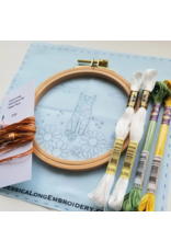 Jessica Long Embroidery Happy Place Happy Cat  Embroidery Kit