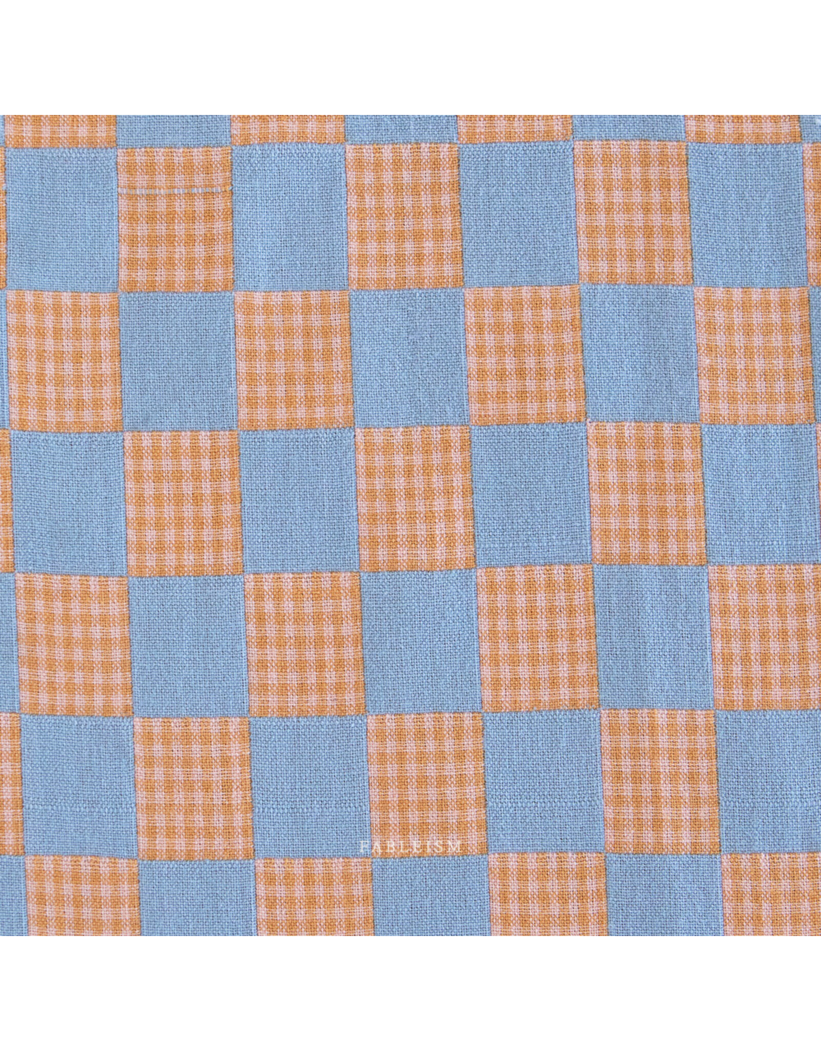 Fableism Checkmate, Checkers in Fjord, Fabric Half-Yards