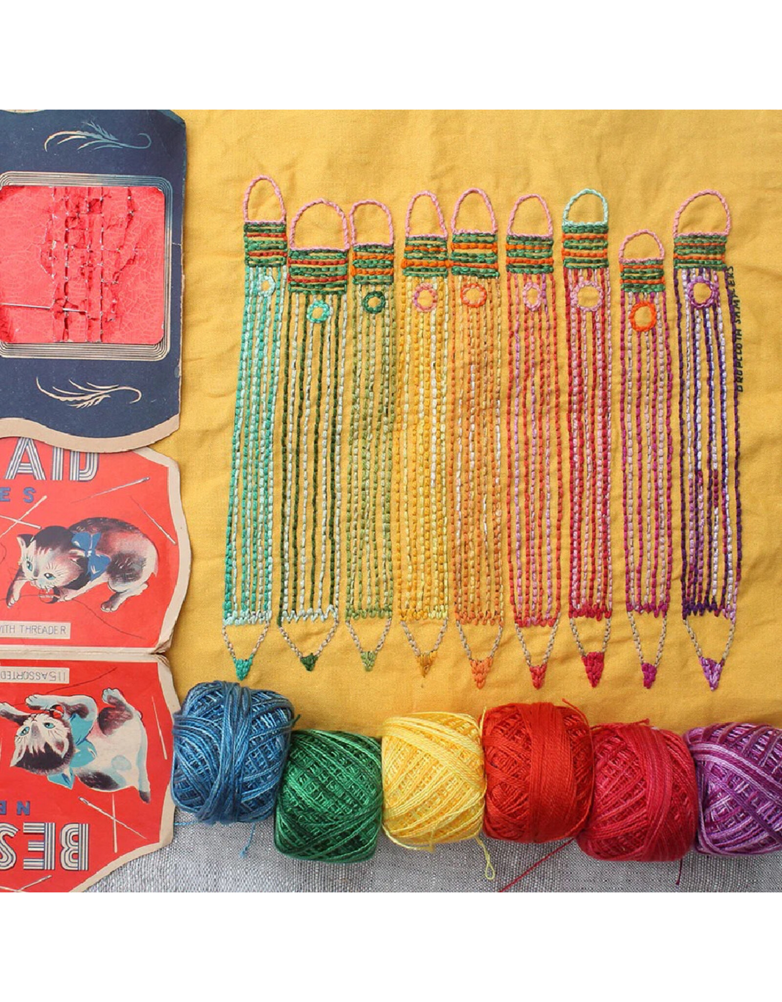 Dropcloth Samplers Pencil, Embroidery Sampler