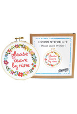 The Stranded Stitch Please Leave By Nine Cross Stitch Kit