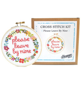 The Stranded Stitch Please Leave By Nine Cross Stitch Kit