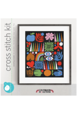 budgiegoods Joyful Grid Cross Stitch Kit by budgiegoods