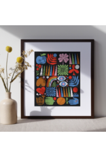 budgiegoods Joyful Grid Cross Stitch Kit by budgiegoods