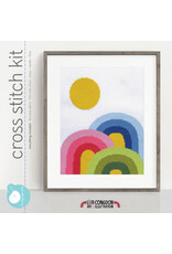 budgiegoods Rainbow Trifecta Cross Stitch Kit by budgiegoods