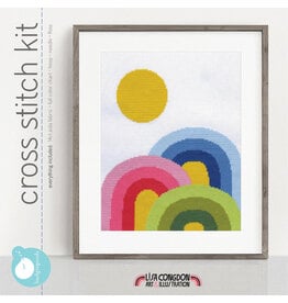 budgiegoods Rainbow Trifecta Cross Stitch Kit by budgiegoods