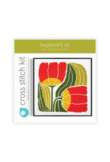 budgiegoods Twin Blooms Cross Stitch Kit by budgiegoods