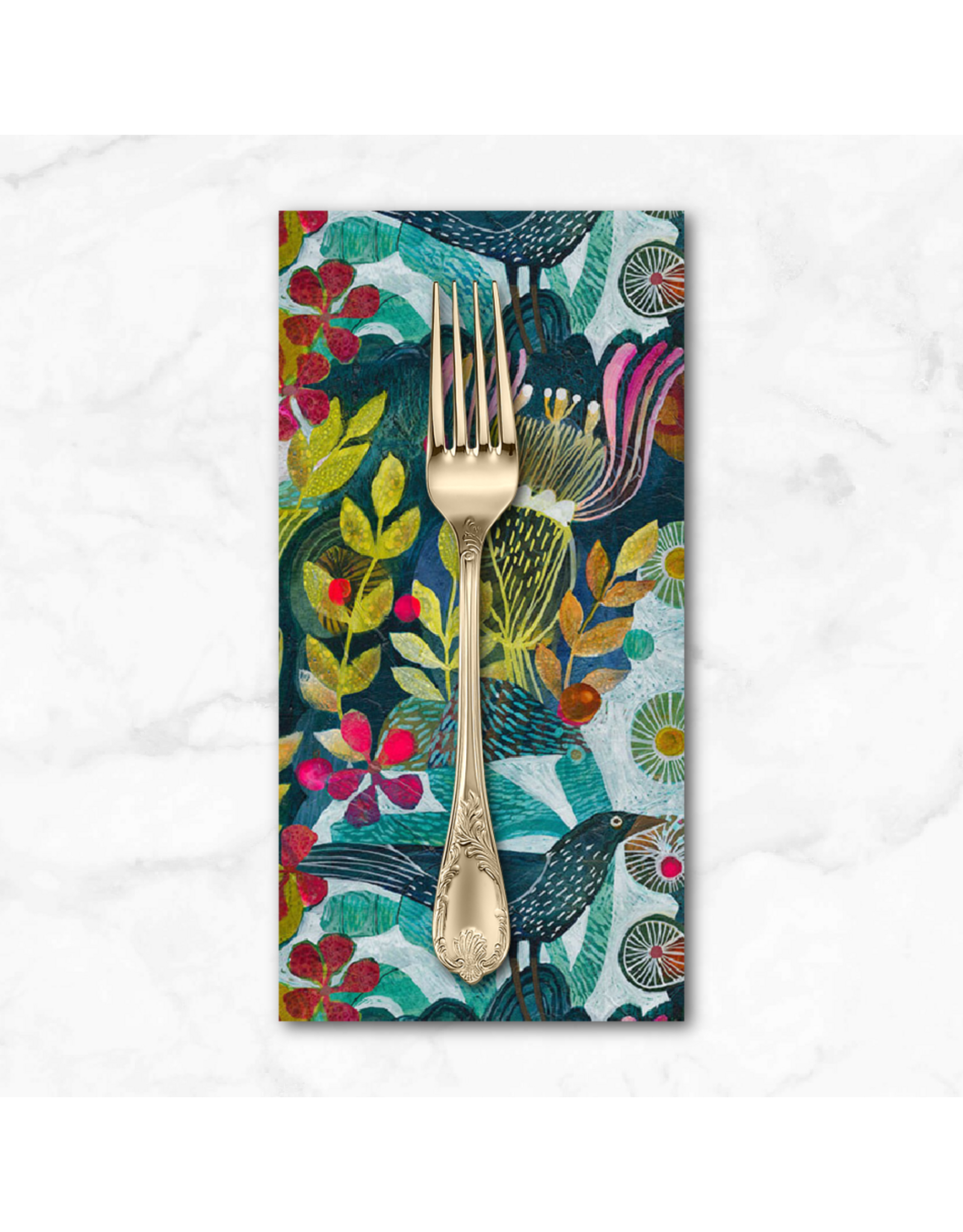 PD's Esté MacLeod Collection Colori, Blossoms in Pink, Dinner Napkin