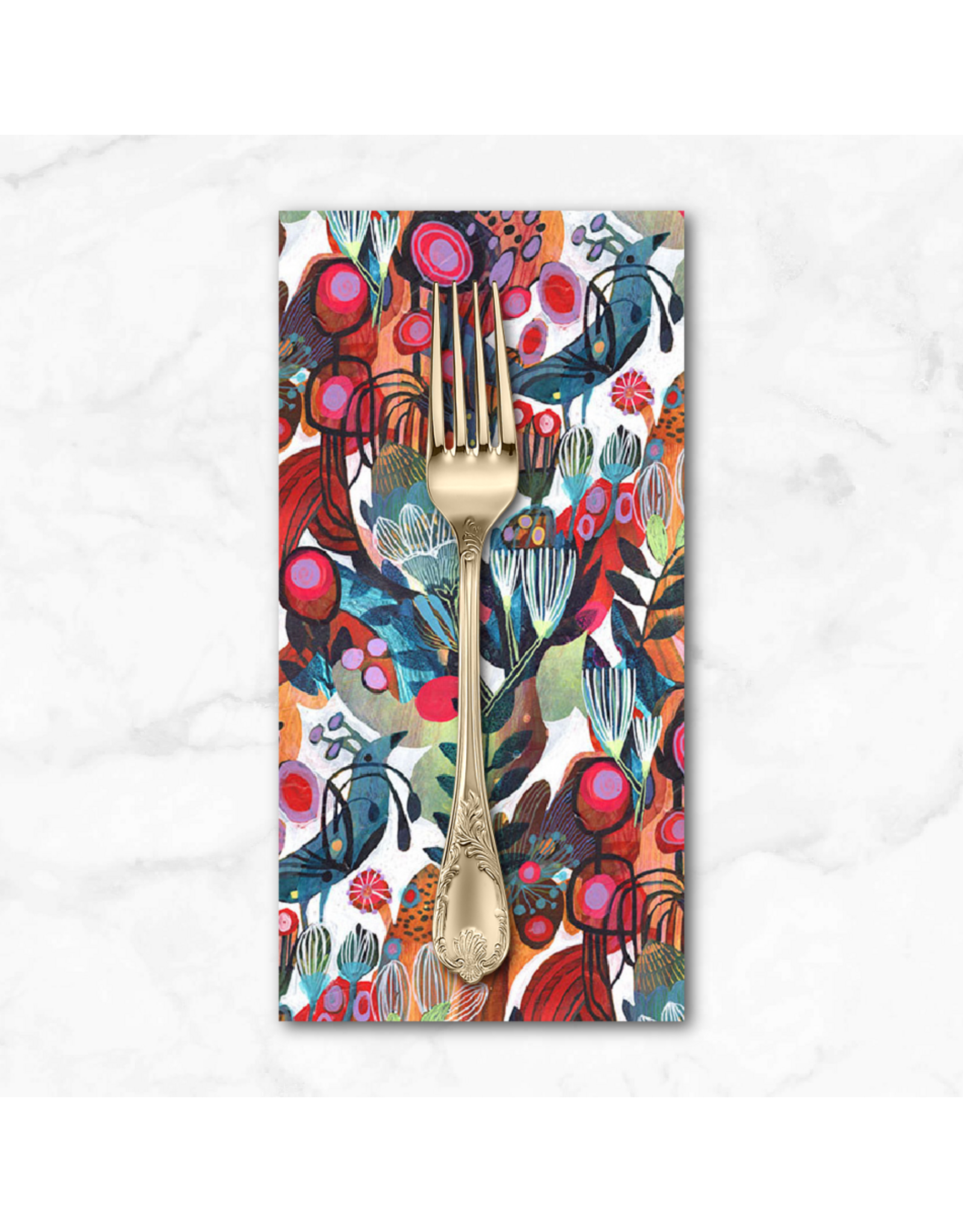 PD's Esté MacLeod Collection Colori, Cherie in White, Dinner Napkin