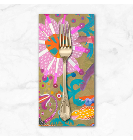 PD's Esté MacLeod Collection Colori, Goldfish Star in Gold, Dinner Napkin