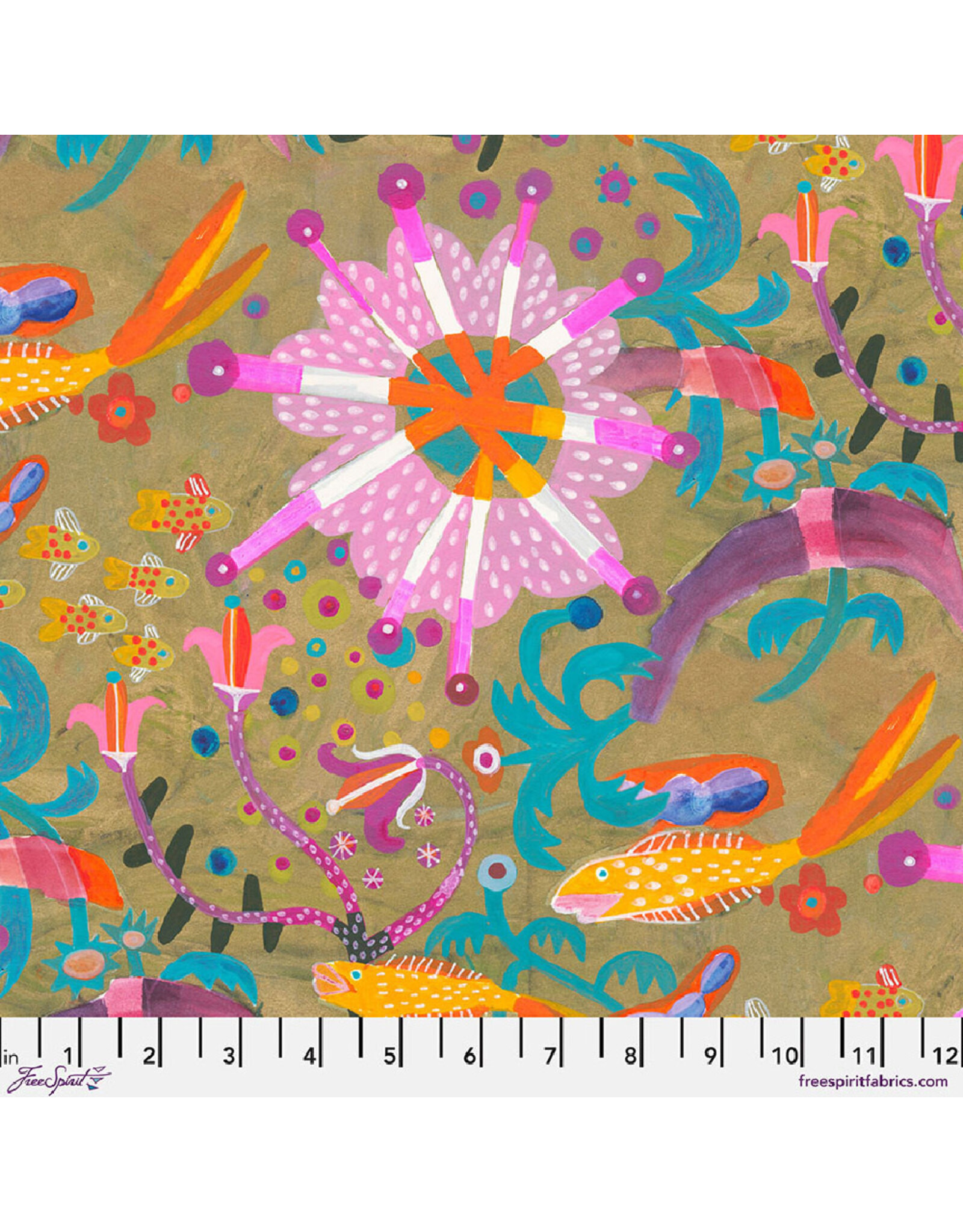 PD's Esté MacLeod Collection Colori, Goldfish Star in Gold, Dinner Napkin