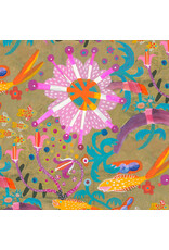 Esté MacLeod Colori, Goldfish Star in Gold, Fabric Half-Yards