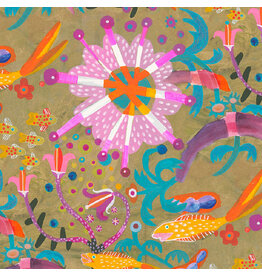 Esté MacLeod Colori, Goldfish Star in Gold, Fabric Half-Yards