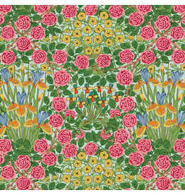 William Morris & Co. Cotton Lawn, Bedford Park, Campanula in Seaglass, Fabric Half-Yards