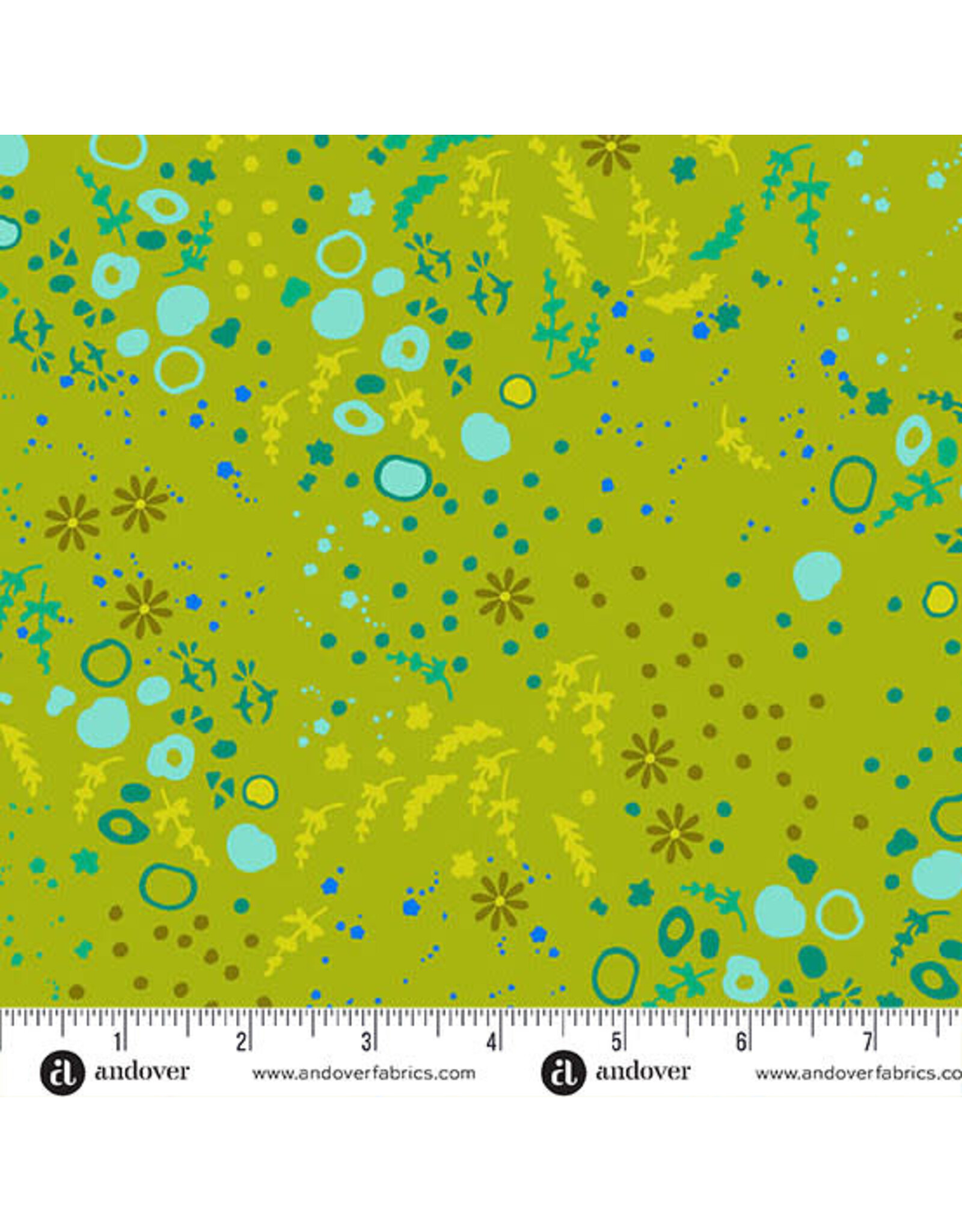 Alison Glass Sun Print 2026, Equanimity in Toad, Fabric Half-Yards