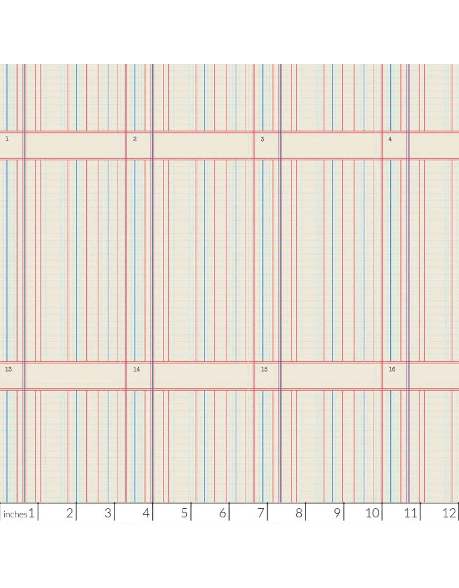 PD's Alison Glass Collection Sun Print 2026, Ledger in Paper, Dinner Napkin