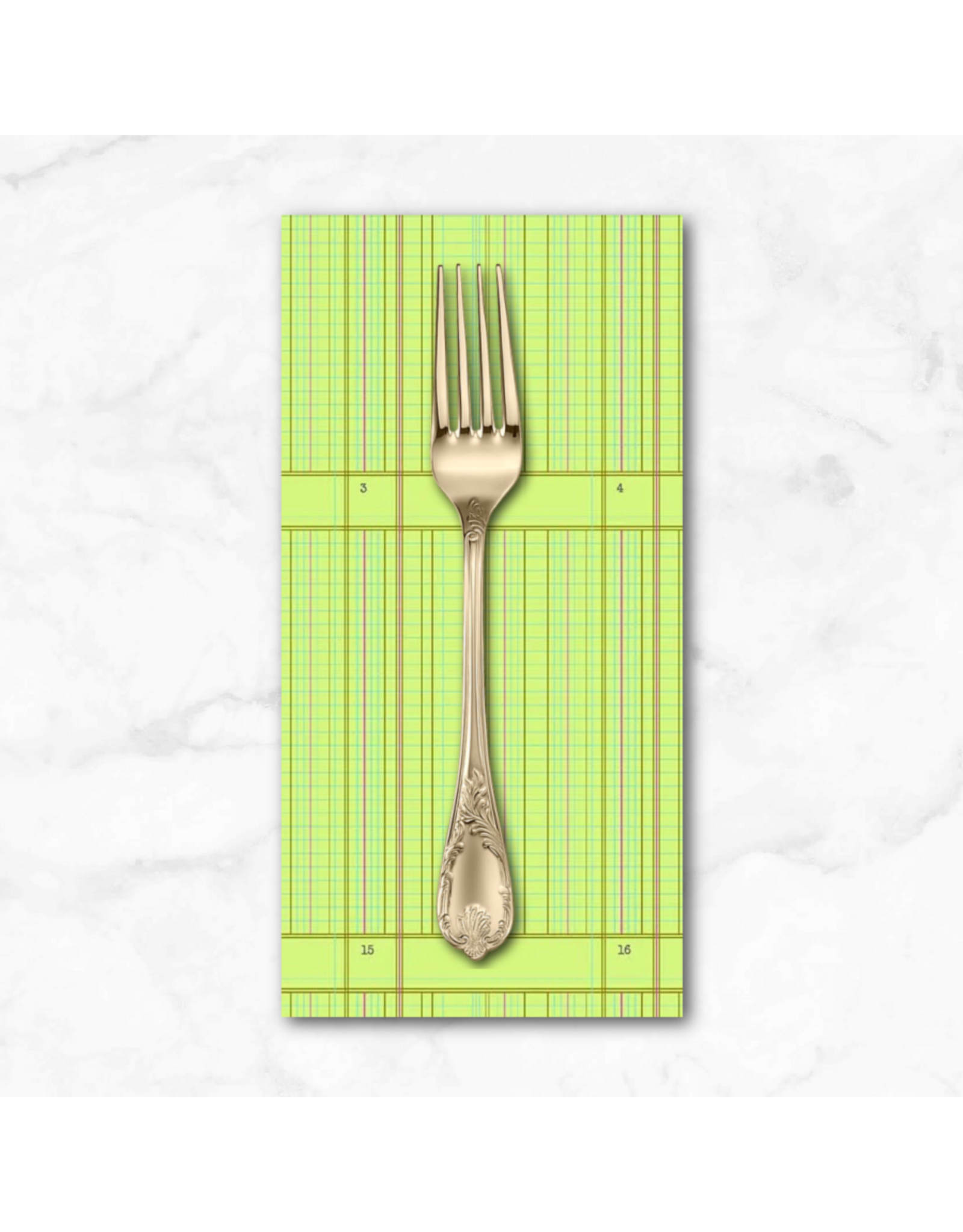 PD's Alison Glass Collection Sun Print 2026, Ledger in Pistachio, Dinner Napkin