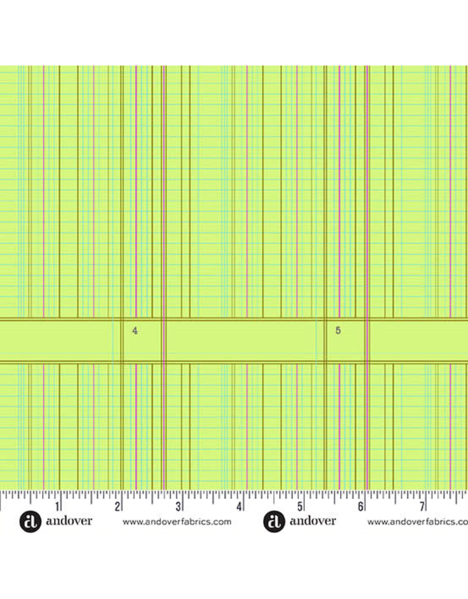 Alison Glass Sun Print 2026, Ledger in Pistachio, Fabric Half-Yards