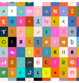 Ruby Star Society for Moda Selvedge Magic, Letters in Multi, Fabric Half-Yards