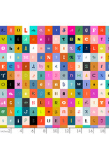 Ruby Star Society for Moda Selvedge Magic, Letters in Multi, Fabric Half-Yards