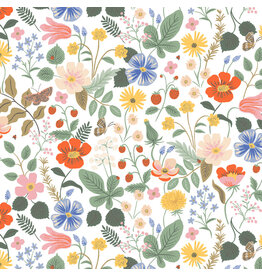Rifle Paper Co. Strawberry Fields, Strawberry Fields in Ivory, Fabric Half-Yards