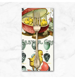 PD's J Wecker Frisch Collection Egg Hunt, Easter Egg Collage in Multi, Dinner Napkin