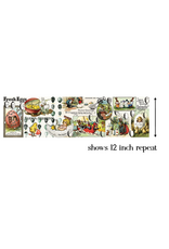 J. Wecker Frisch Egg Hunt, Easter Egg Collage in Multi, Fabric 12" Repeat