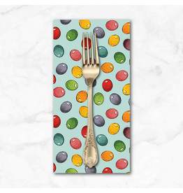 PD's J Wecker Frisch Collection Egg Hunt, Jelly Beans in Aqua, Dinner Napkin