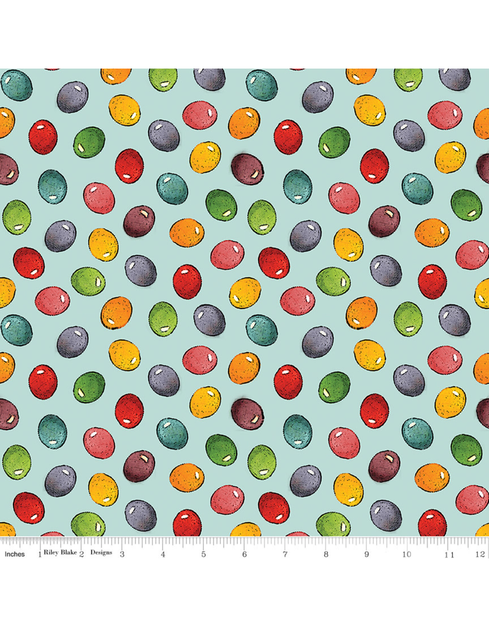 PD's J Wecker Frisch Collection Egg Hunt, Jelly Beans in Aqua, Dinner Napkin