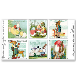 J. Wecker Frisch Egg Hunt, Large Patch Panel, 24" x 44" Fabric Panel