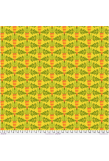 Jane Sassaman Vegetable Patch,  Small Carrot in Yellow, Fabric Half-Yards