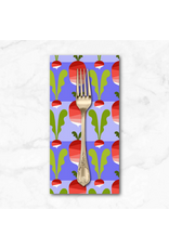 PD's Jane Sassaman Collection Vegetable Patch, Radish in Red, Dinner Napkin