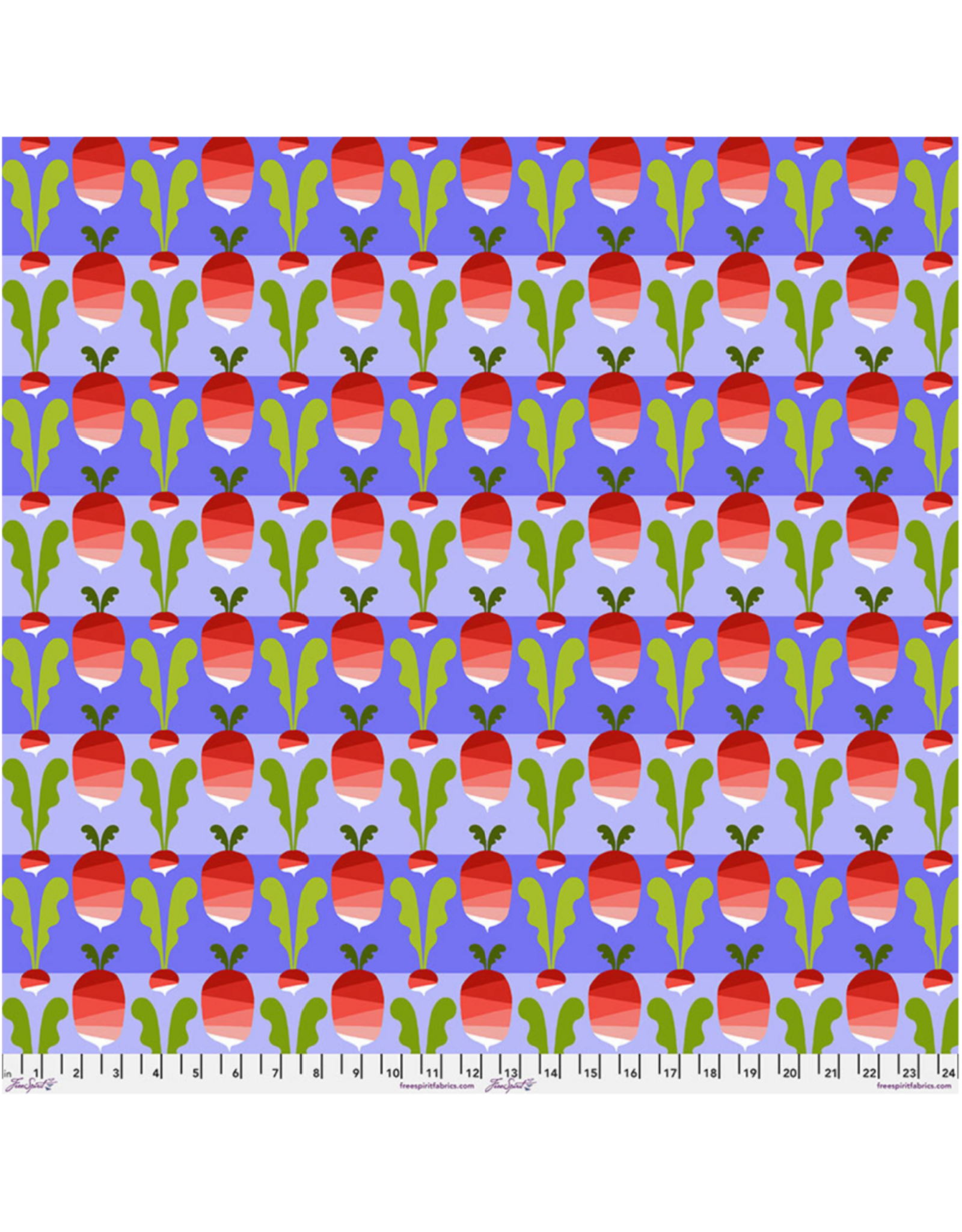 PD's Jane Sassaman Collection Vegetable Patch, Radish in Red, Dinner Napkin