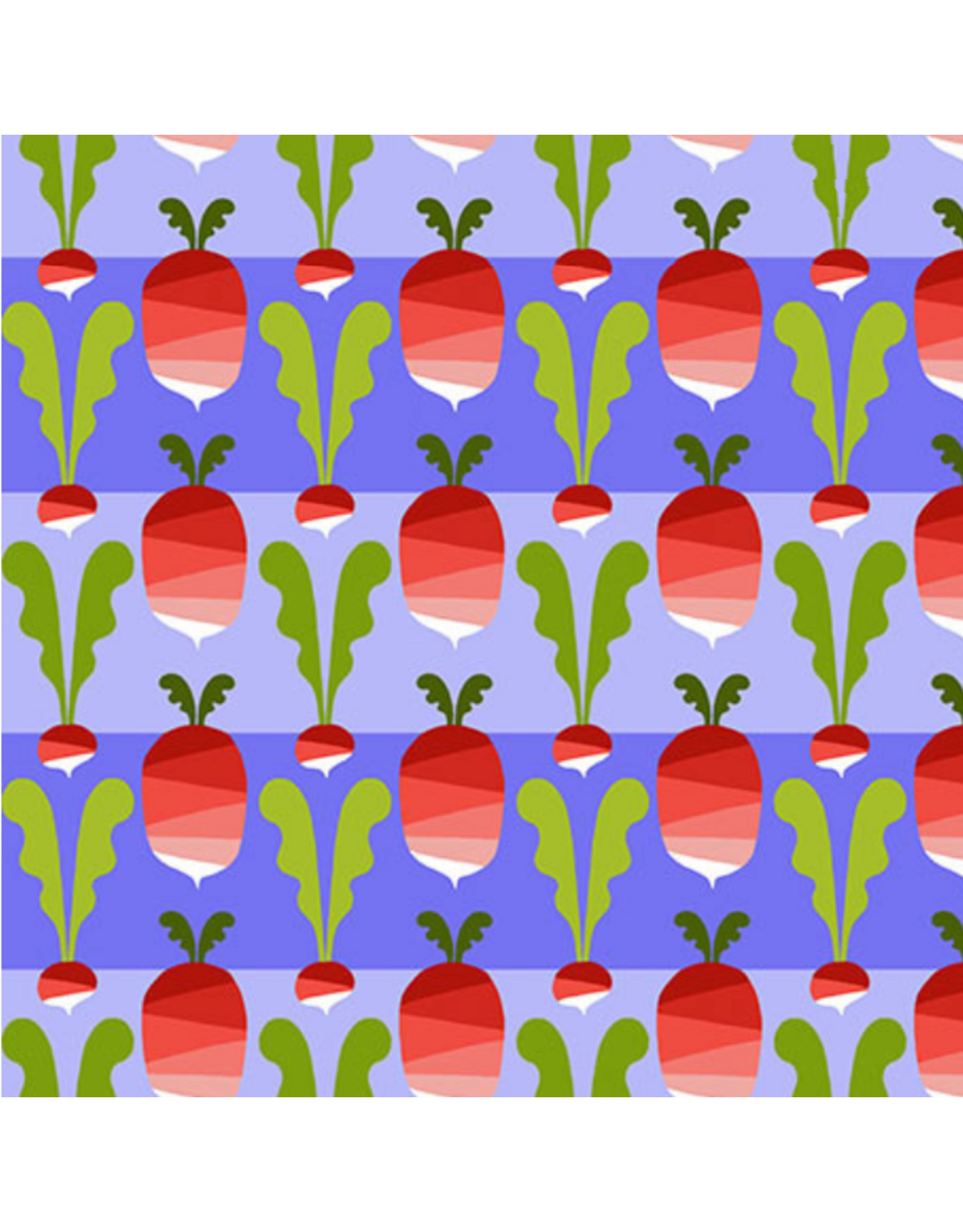 Jane Sassaman Vegetable Patch,  Radish in Red, Fabric Half-Yards