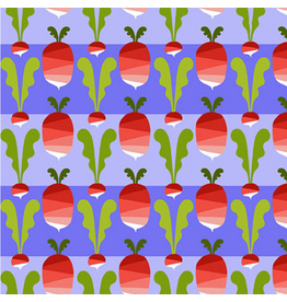 Jane Sassaman Vegetable Patch,  Radish in Red, Fabric Half-Yards