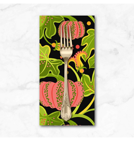 PD's Jane Sassaman Collection Vegetable Patch, Pumpkin in Pink, Dinner Napkin