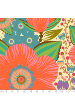 Anna Maria Overdressed, Honorable in Coral, Fabric Half-Yards