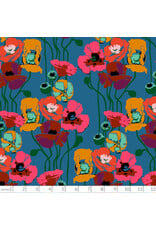 PD's Anna Maria Collection Overdressed, Pouring Poppies in Paint, Dinner Napkin