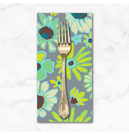 PD's Kaffe Fassett Collection Kaffe Collective, Bloomers in Grey, Dinner Napkin