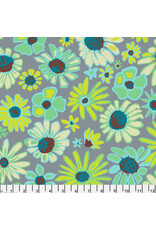 PD's Kaffe Fassett Collection Kaffe Collective, Bloomers in Grey, Dinner Napkin