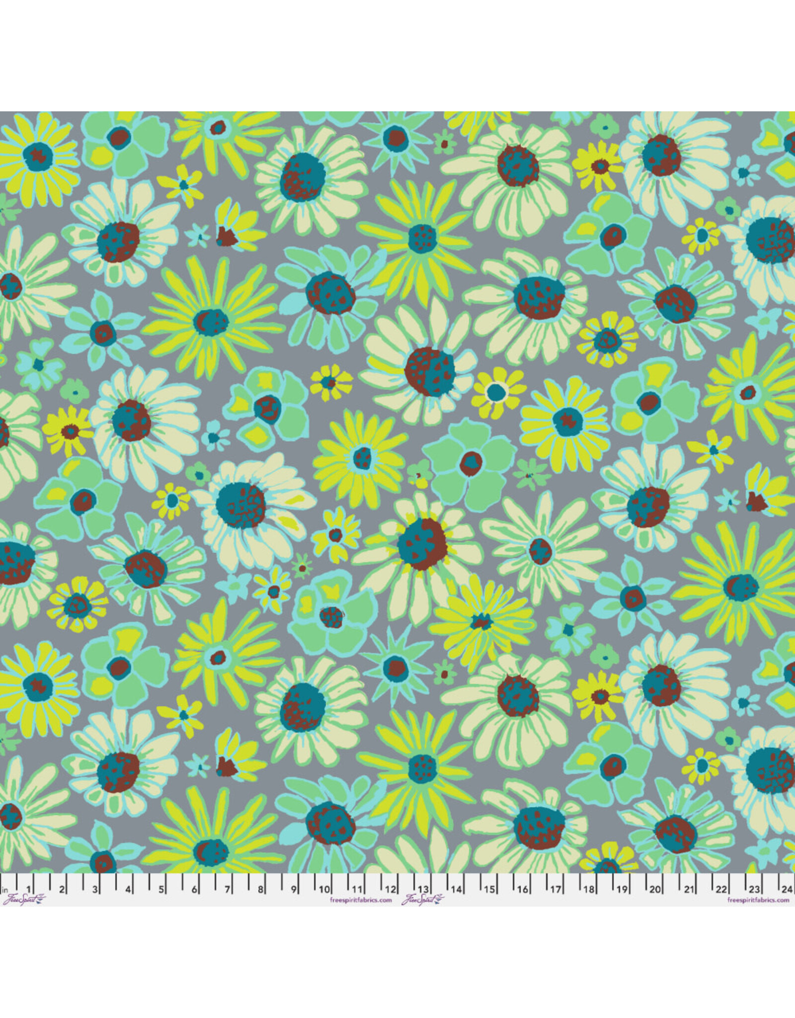 PD's Kaffe Fassett Collection Kaffe Collective, Bloomers in Grey, Dinner Napkin