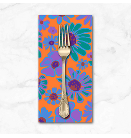 PD's Kaffe Fassett Collection Kaffe Collective, Bloomers in Orange, Dinner Napkin
