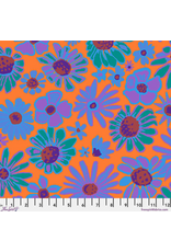 PD's Kaffe Fassett Collection Kaffe Collective, Bloomers in Orange, Dinner Napkin