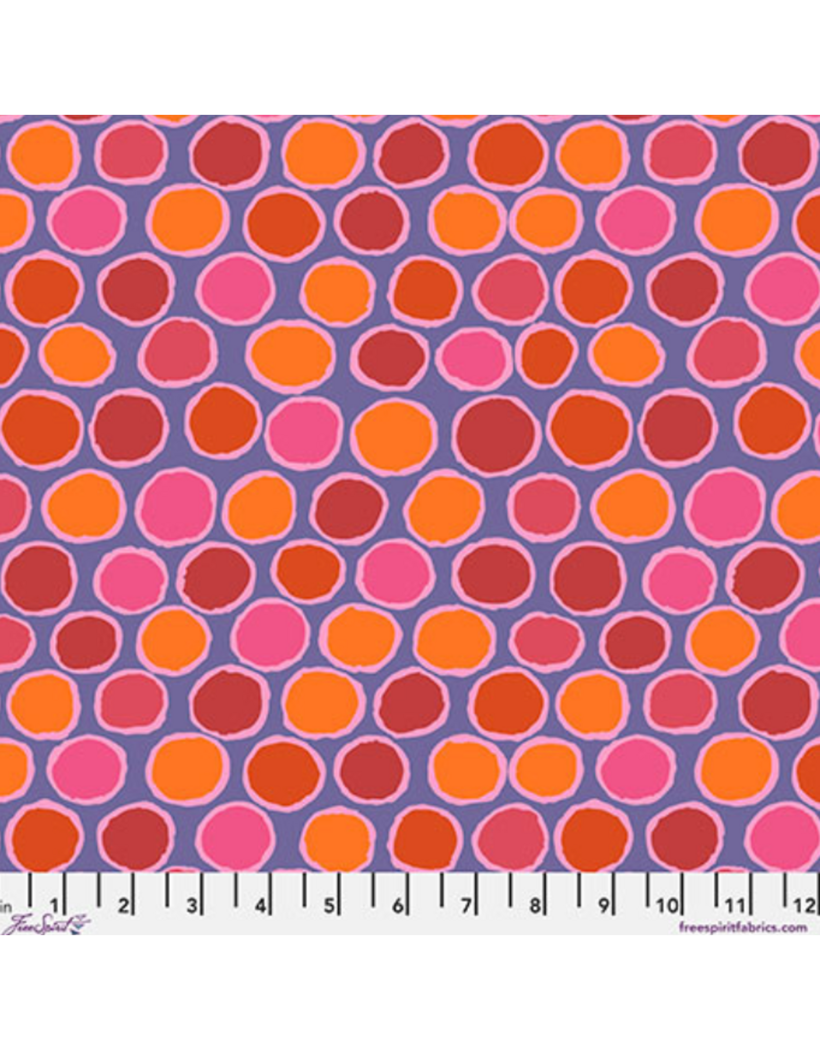 Kaffe Fassett Collective Kaffe Collective, Penny-wise in Red, Fabric Half-Yards