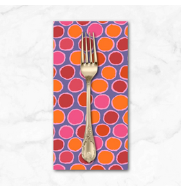 PD's Kaffe Fassett Collection Kaffe Collective, Penny-wise in Red, Dinner Napkin