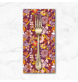 PD's Nathalie Lété Collection Pastoral Symphony, Rebecca in Plum, Dinner Napkin